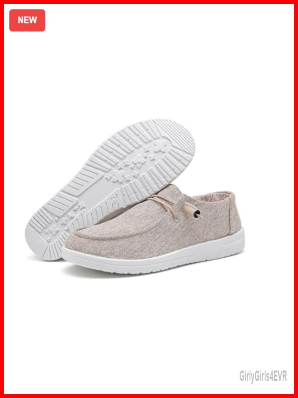 Women's Slip-On Canvas Loafers Lightweight Breathable Casual Boat Shoes